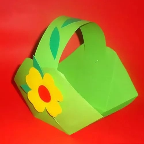 最简单的小花篮怎么折?小花篮的折法简单又漂亮(小花篮折纸附图解)