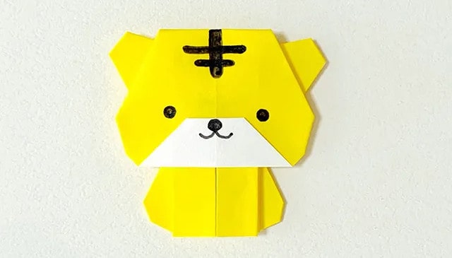 虎年纸老虎怎么折?纸老虎的折法简单又漂亮(纸老虎折纸附图解)插图25 虎年纸老虎怎么折?纸老虎的折法简单又漂亮(纸老虎折纸附图解)