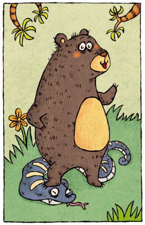 「睡前寓言故事:讲规则」黑熊的教训插图1 「睡前寓言故事:讲规则」黑熊的教训