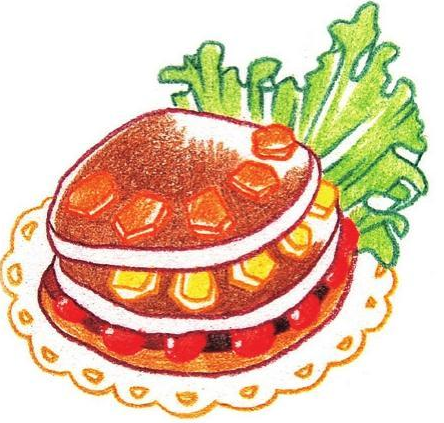 「美食简笔画:色铅笔画」粗粮煎饼怎么画(涂色)插图5 「美食简笔画:色铅笔画」粗粮煎饼怎么画(涂色)