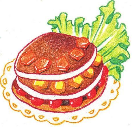 「美食简笔画:色铅笔画」粗粮煎饼怎么画(涂色)插图6 「美食简笔画:色铅笔画」粗粮煎饼怎么画(涂色)