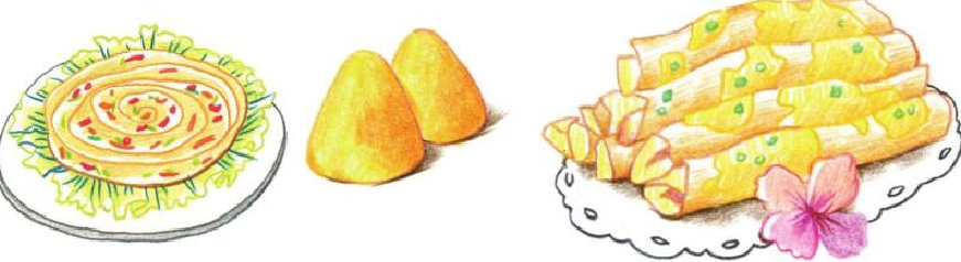 「美食简笔画:色铅笔画」粗粮煎饼怎么画(涂色)插图7 「美食简笔画:色铅笔画」粗粮煎饼怎么画(涂色)