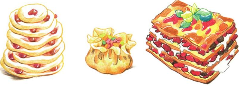 「美食简笔画:色铅笔画」肉夹馍怎么画(涂色)插图7 「美食简笔画:色铅笔画」肉夹馍怎么画(涂色)