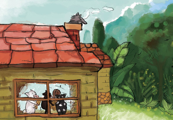 「智慧童话故事」三只小猪的房子