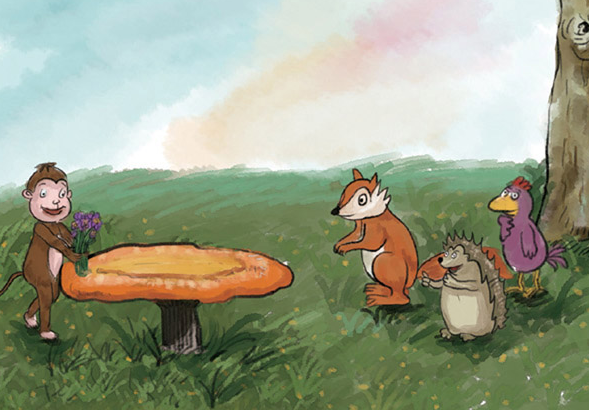 「智慧童话故事」蘑菇桌子