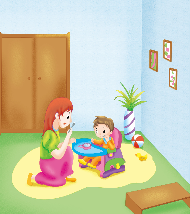1-2岁亲子早教游戏(第14个月):生活——宝宝学吃饭插图1 1-2岁亲子早教游戏(第14个月):生活——宝宝学吃饭