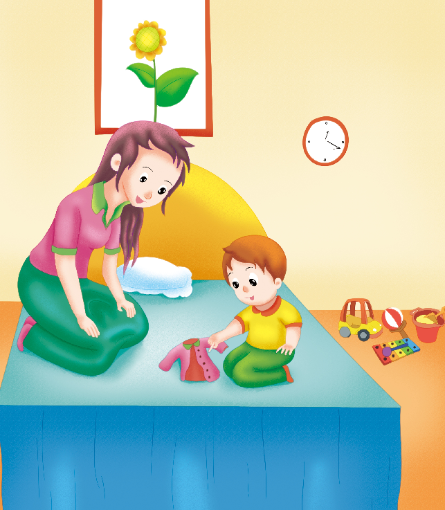 1-2岁亲子早教游戏（第15个月）：数学——数纽扣