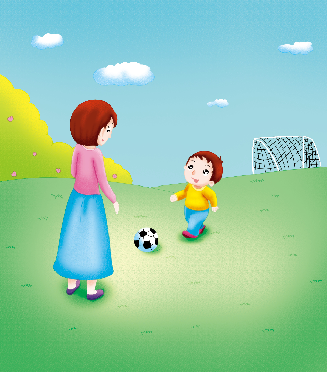 1-2岁亲子早教游戏(第15个月):游戏——小小足球员插图1 1-2岁亲子早教游戏(第15个月):游戏——小小足球员