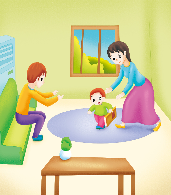 1-2岁亲子早教游戏（第17个月）：运动——小小邮递员