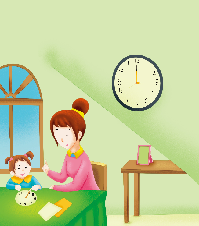 1-2岁亲子早教游戏（第18个月）：认知——拨“纸钟”