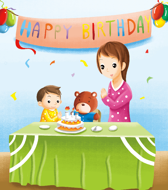 1-2岁亲子早教游戏（第21个月）：游戏——小熊过生日