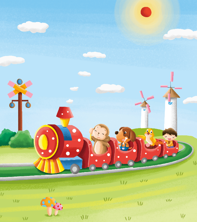 1-2岁亲子早教游戏(第21个月):故事——火车来了!插图1 1-2岁亲子早教游戏(第21个月):故事——火车来了!