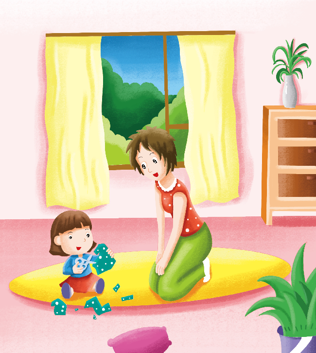 1-2岁亲子早教游戏(第22个月):游戏——剪纸插图1 1-2岁亲子早教游戏(第22个月):游戏——剪纸