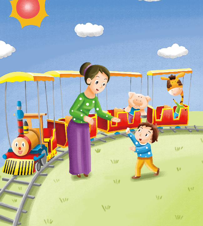 1-2岁亲子早教游戏（第23个月）：儿歌——小火车