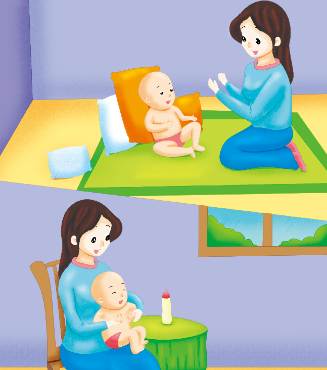 0-1岁亲子早教游戏（第5个月）：儿歌——拍巴掌