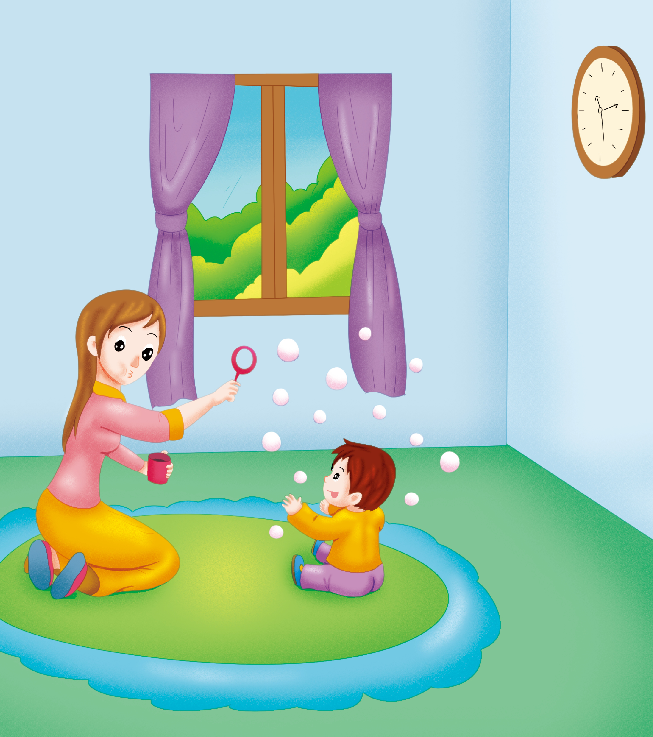 0-1岁亲子早教游戏（第9个月）：游戏——吹泡泡