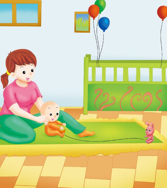 0-1岁亲子早教游戏（第10个月）：智力——拉过来