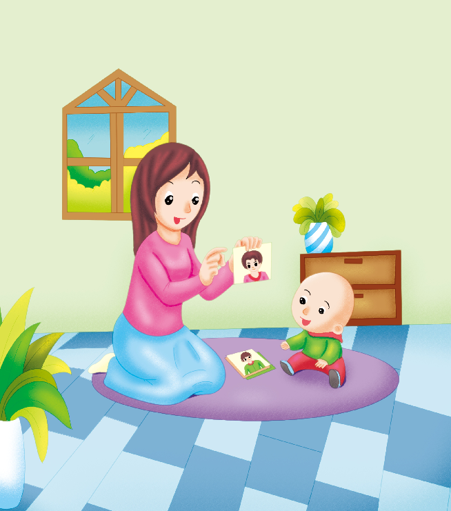 0-1岁亲子早教游戏（第12个月）：认知——认亲人