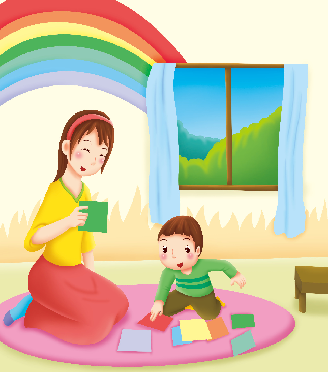 2-3岁亲子早教游戏（第25~27个月）：认知——彩虹家