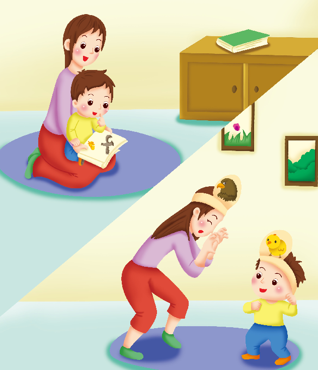 2-3岁亲子早教游戏（第25~27个月）：艺术——小小表演家