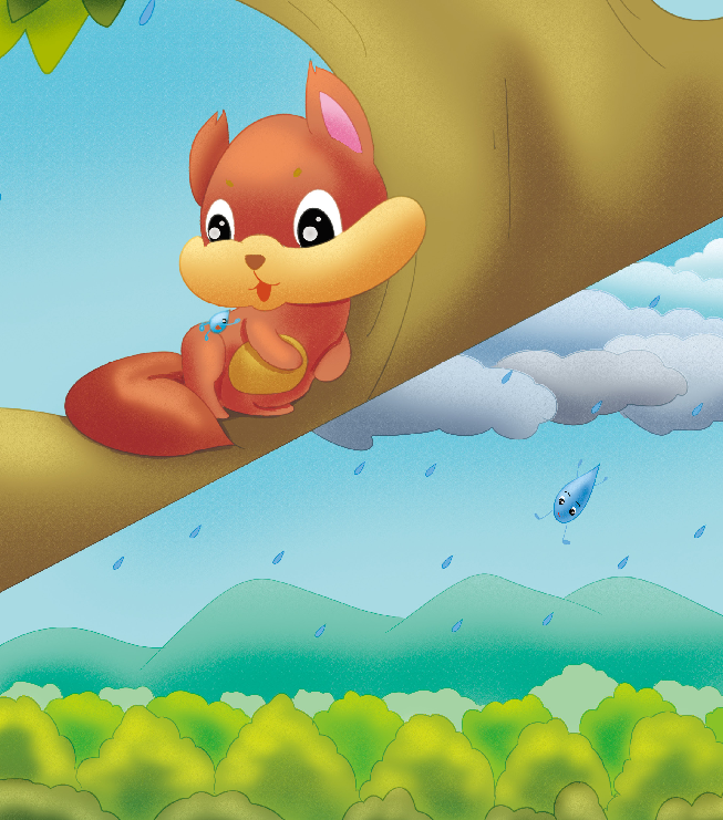 2-3岁亲子早教游戏(第28~30个月):故事——小雨点找妈妈插图1 2-3岁亲子早教游戏(第28~30个月):故事——小雨点找妈妈