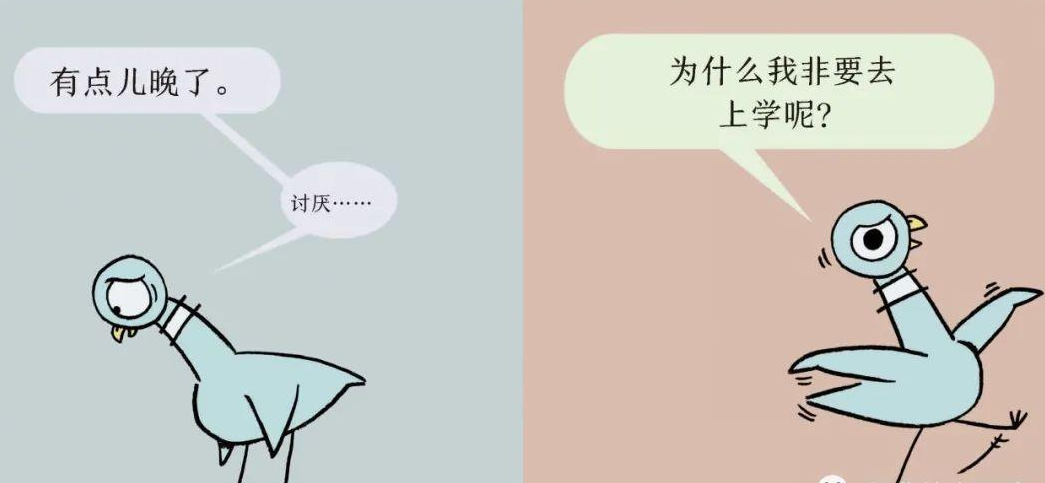 「儿童绘本故事精读」《小鸽子要去上学了》——一本可以和孩子表演的舞台剧插图3 「儿童绘本故事精读」《小鸽子要去上学了》——一本可以和孩子表演的舞台剧