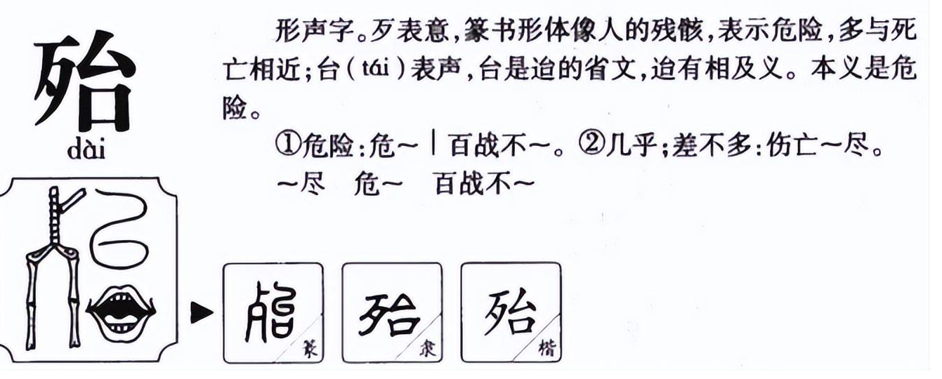 殆怎么读？殆的读音和意思