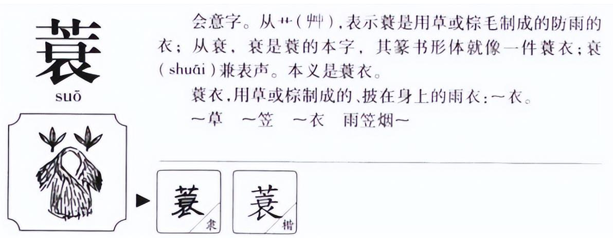 蓑笠怎么读？蓑笠的读音和意思