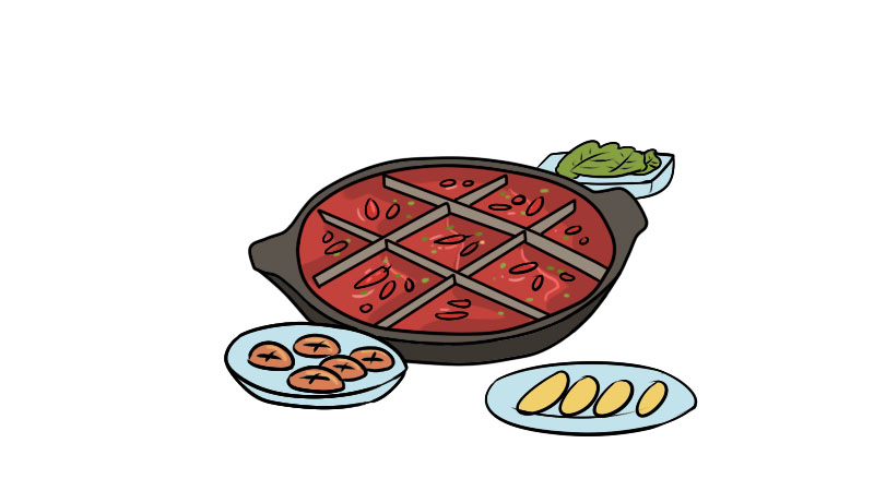 火锅的简笔画画法 火锅的简笔画步骤 - 童乐福儿童网