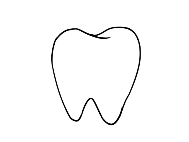 牙齿简笔画 牙齿的简单画法