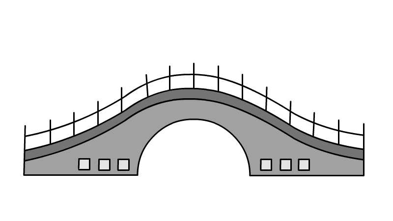 桥简笔画 桥怎么画简单又漂亮 - 童乐福儿童网