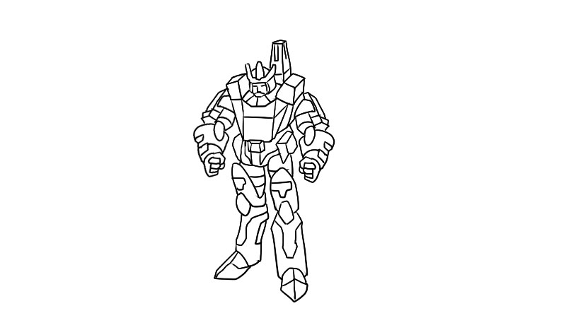 威震天简笔画怎么画  威震天简笔画画法简单又漂亮