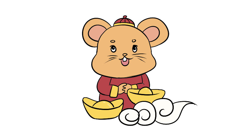 新年简笔画步骤  新年简笔画教程