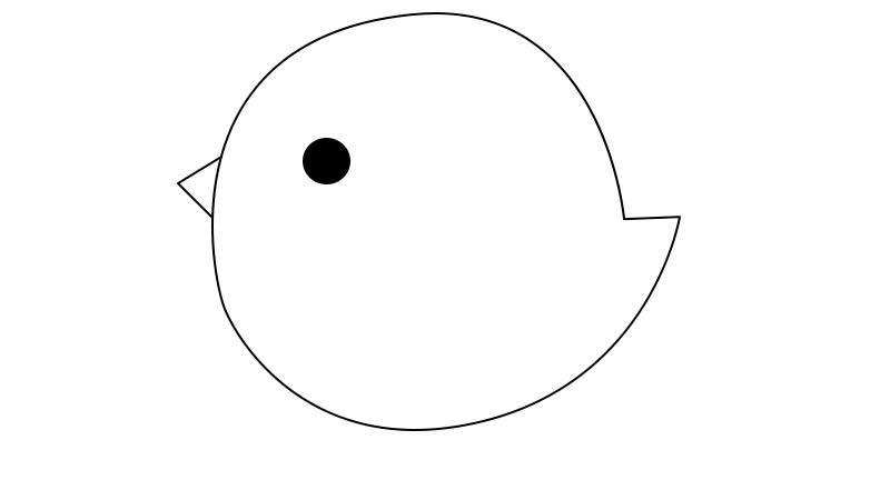 小鸡简笔画 小鸡的画法