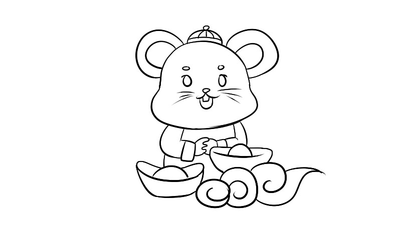 新年简笔画步骤  新年简笔画教程