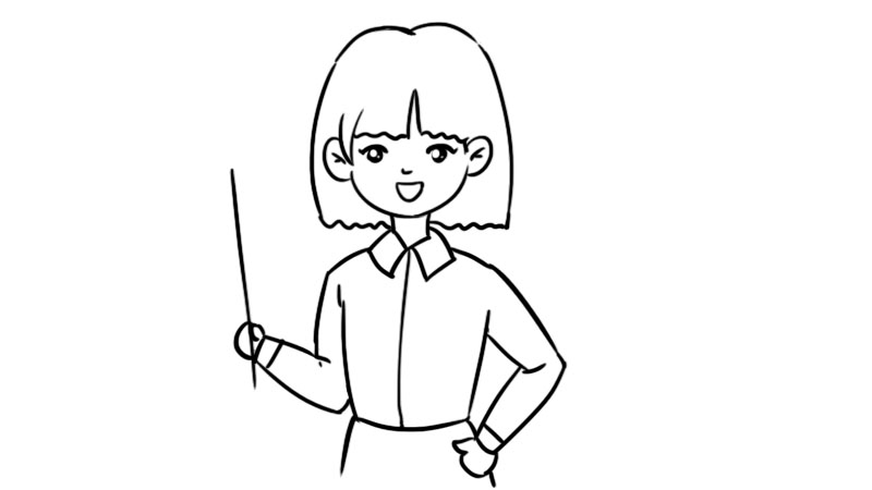 教师节怎么画老师的画法简单又漂亮 - 童乐福儿童网