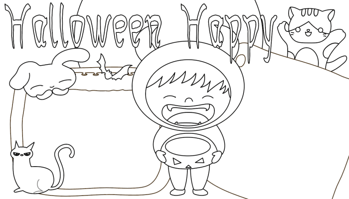 万圣节英文手抄报内容 万圣节英文手抄报内容的画法