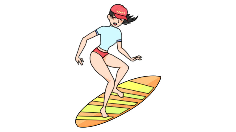 冲浪简笔画怎么画  冲浪简笔画画法简单又漂亮