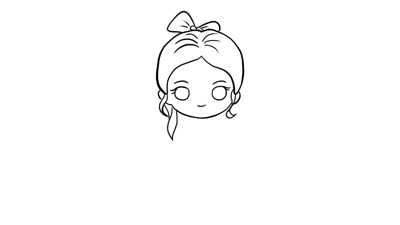 卡通人物简笔画美少女画法 卡通人物简笔画美少女