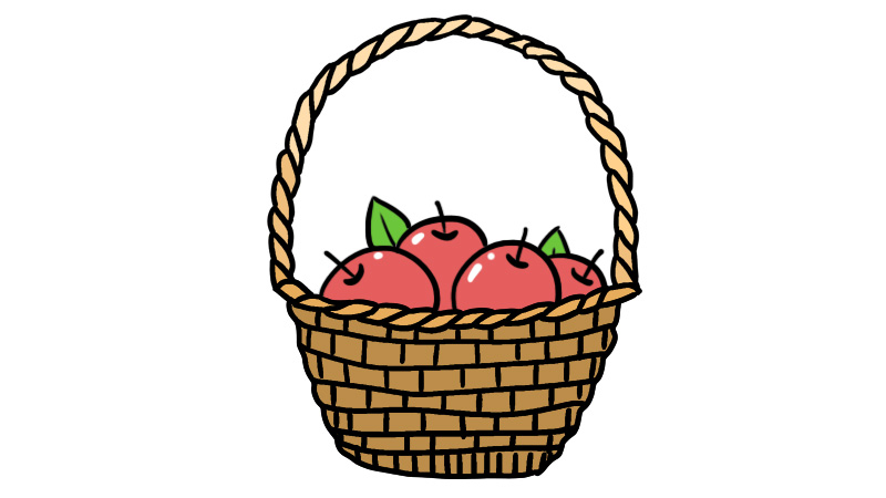 水果篮子动漫简笔画图片