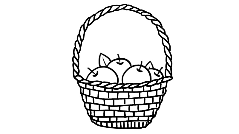 水果篮简笔画怎么画 怎么画水果篮简笔画简单又漂亮 - 童乐福儿童网