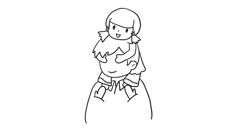 父亲节简笔画教程  父亲节简笔画画法