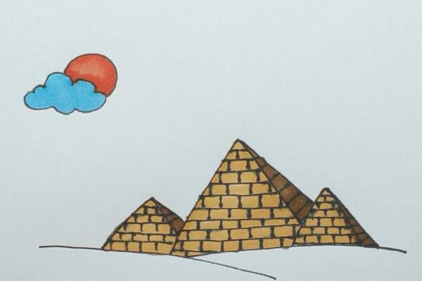 金字塔的画法插图1 金字塔的画法