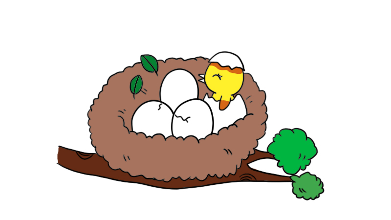 鸟窝简笔画 鸟窝怎么画简单又漂亮