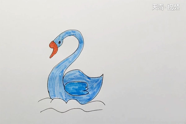 天鹅简笔画