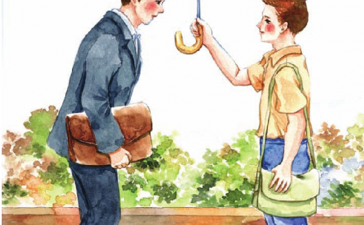 中国名人故事:还不回伞的李嘉诚