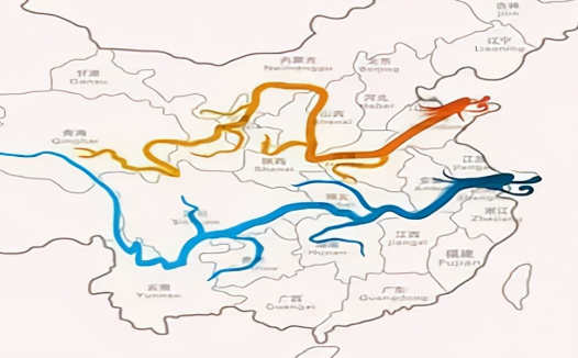长江为何叫江,黄河为何叫河?简述江与河的差别。附:长江流域地形图和黄河流域示意图