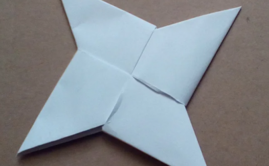 手工折纸飞镖的折法图解简单又漂亮