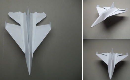 纸飞机的折纸简单又漂亮