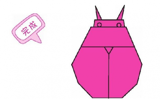 金龟子折纸教程：金龟子怎么折？（小小金龟子折纸）